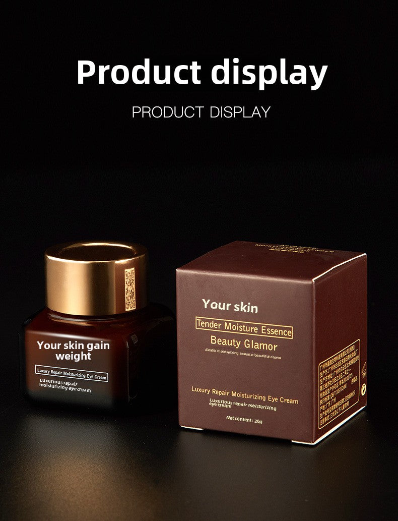 Hydrating Eye Cream in Small Brown Bottle